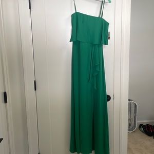 BCBG MAXAZRIA GREEN FORMAL DRESS
